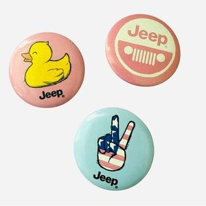 Jeep Pin Set - Pink and Light Blue